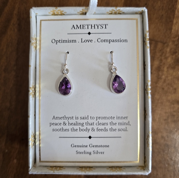 Amethyst Earrings - Picture 1 of 2